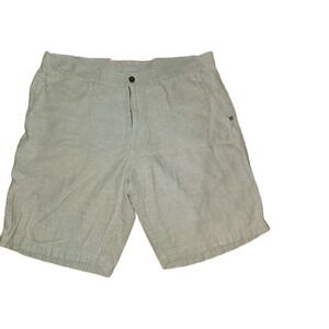 Patagonia Organic Cotton Hemp Blend Back Step Hiking Shorts Beige Men's 36  Flaw